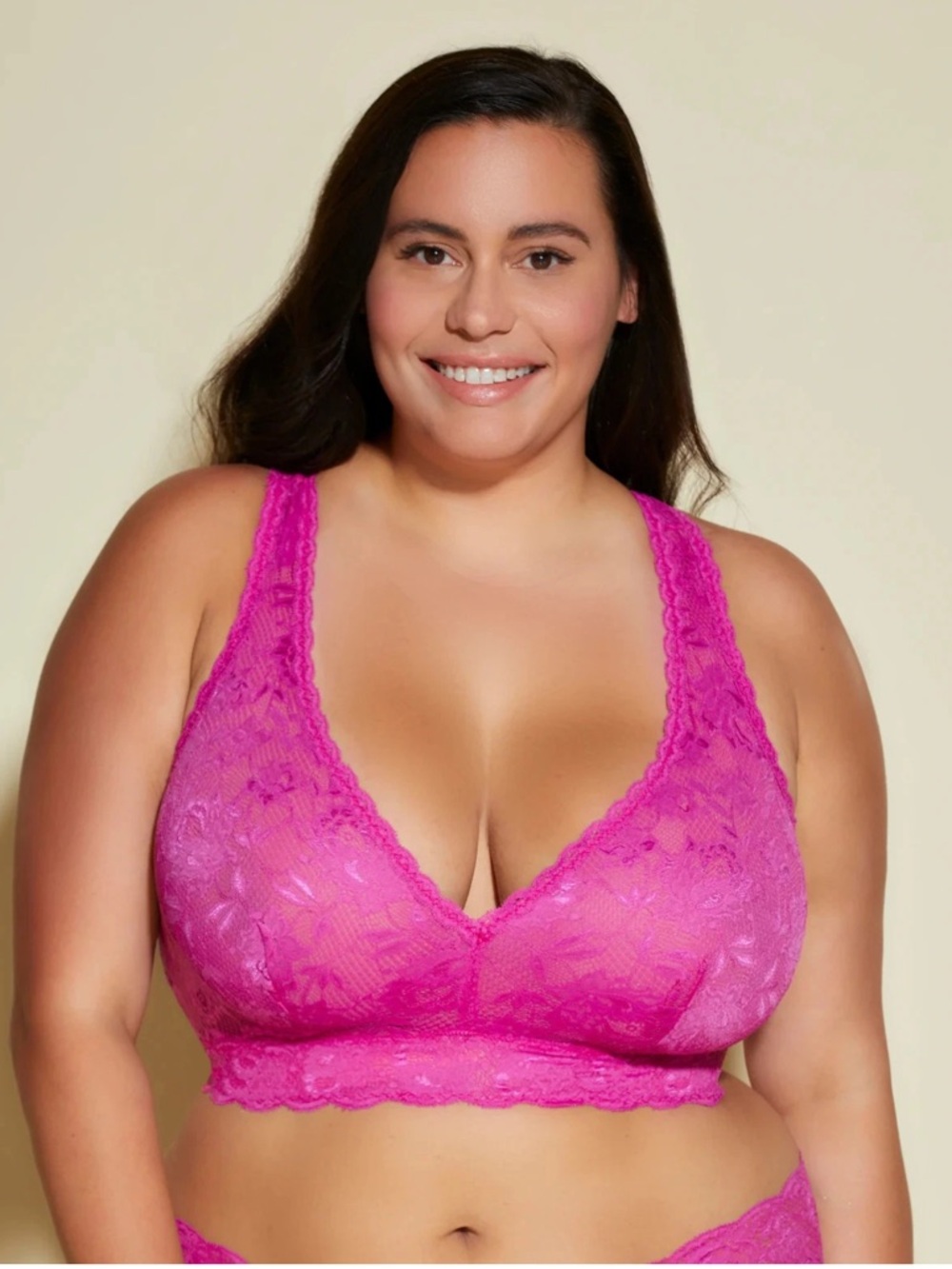 CosaBella Never Say Never Ultra Curvy Racie Racerback Bralette Cape Fuchsia